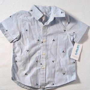 Carter's Sailboat Pattern Shirt New